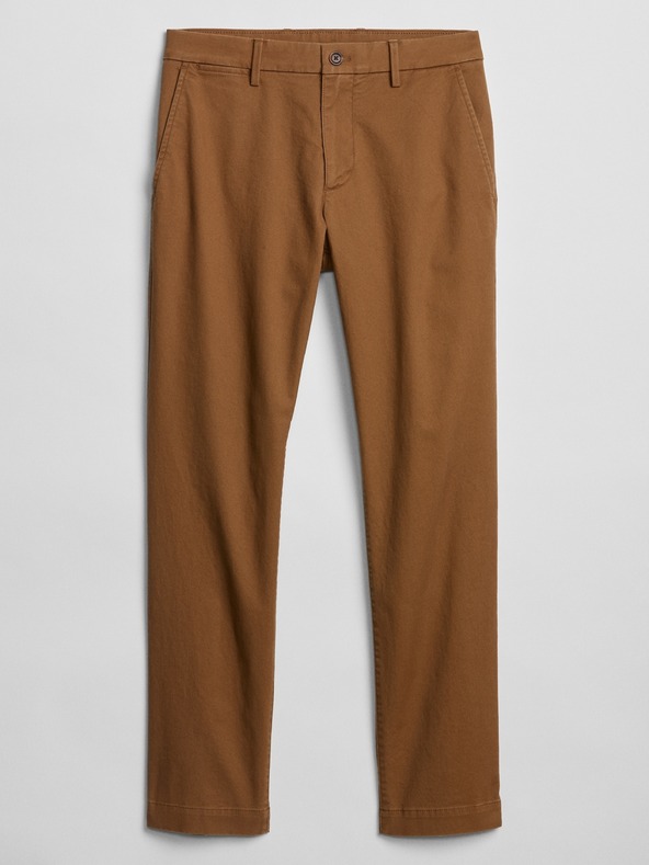 GAP Панталони essential khaki тесен модел GapFlex GAP