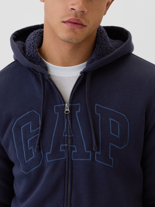 GAP Sherpa суитшърт с лого GAP
