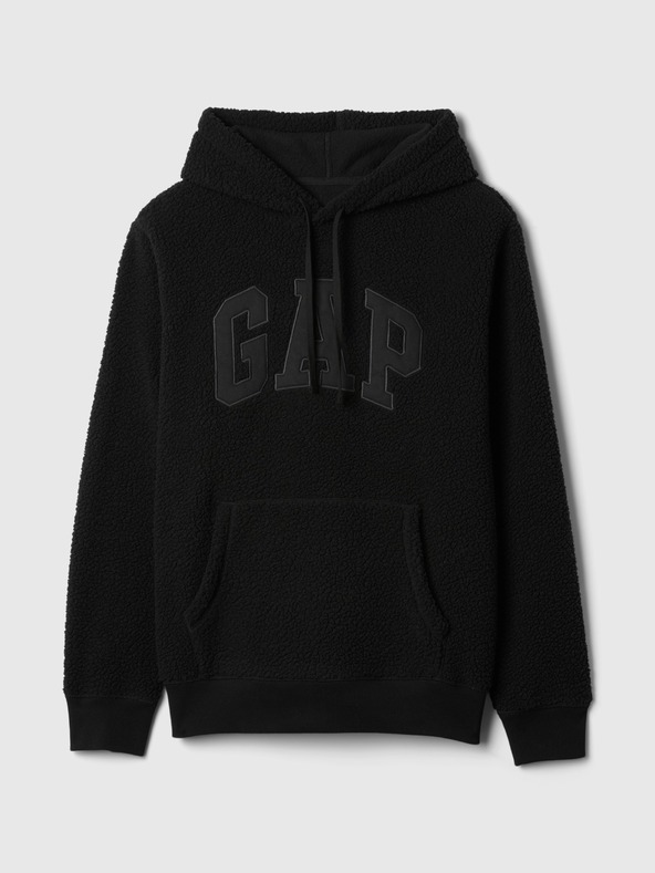 GAP Суитшърт от шерпа с логото на GAP