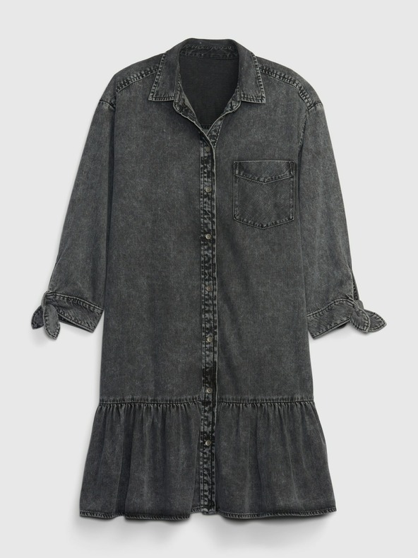 GAP Дънкови мини рокля с волан GAP