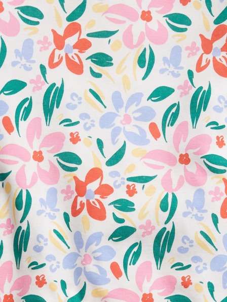 GAP Детска къса пижама флорален принт GAP