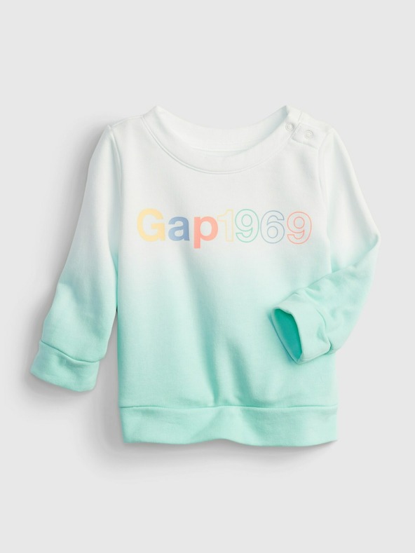 GAP Бебешки суитшърт GAP лого омбре