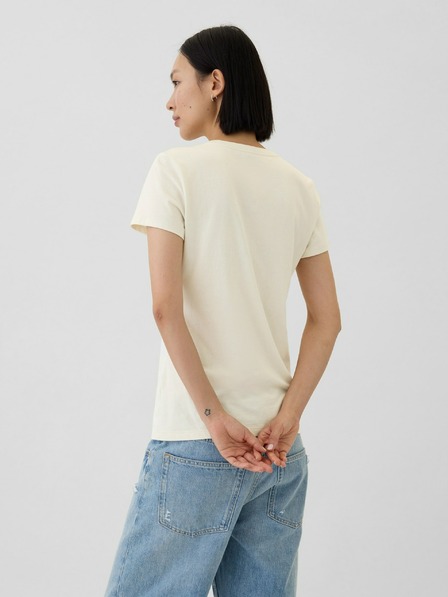 GAP Памучна тениска с логото на Gap