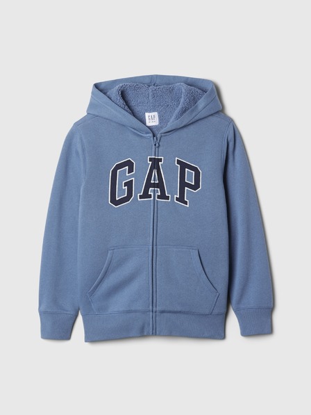 GAP Бебешки суитшърт от шерпа с логото на GAP