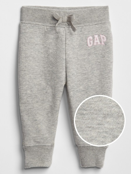 GAP Бебешки спортни панталони Fleece с лого Gap GAP