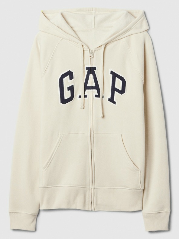 GAP Суитшърт с цип и лого на Gap