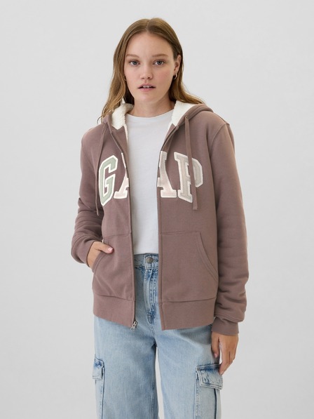 GAP Sherpa суитшърт с лого GAP