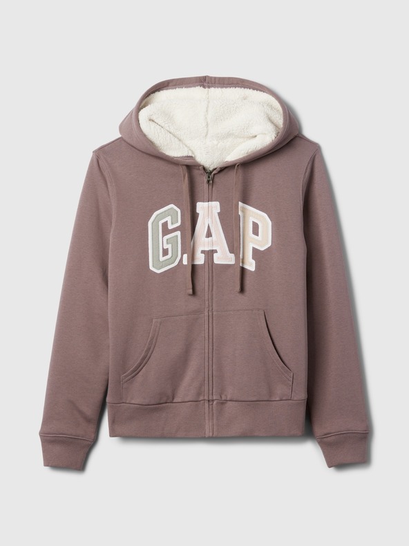GAP Sherpa суитшърт с лого GAP
