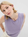 GAP Ленен топ без ръкави GAP