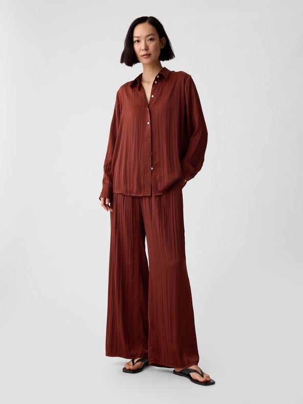 GAP Сатенена риза Boyfriend GAP