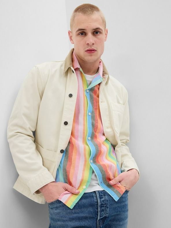 GAP Ленена раирана риза GAP