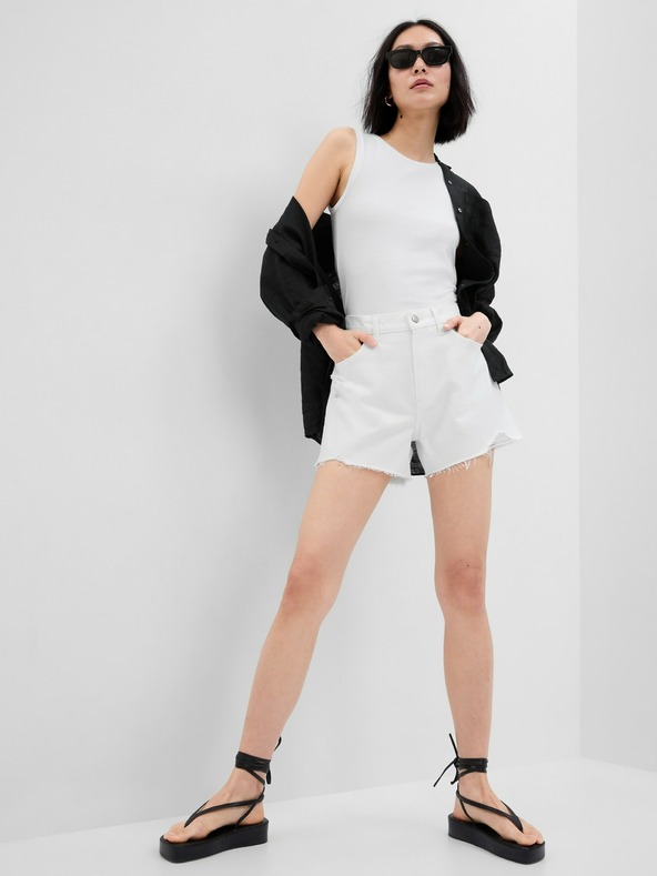 GAP Дънкови високи къси панталони GAP