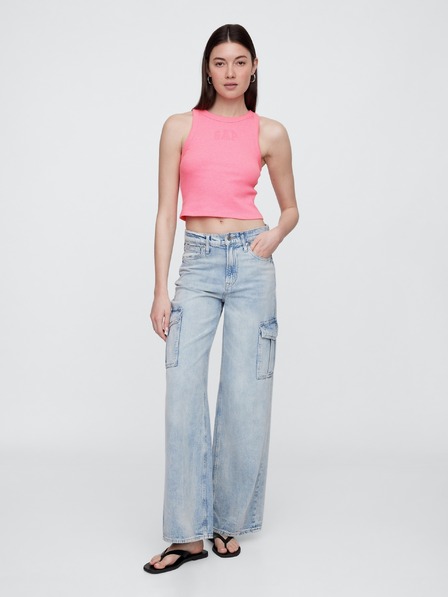 GAP Ребрест потник с лого на GAP