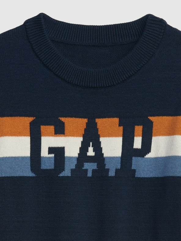 GAP Бебешки пуловер с лого на GAP
