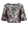 Orsay Черна дамска блуза на цветя ORSAY