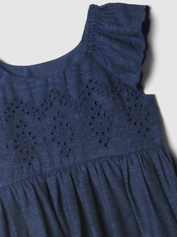 GAP Бебешка рокля с воланчета GAP