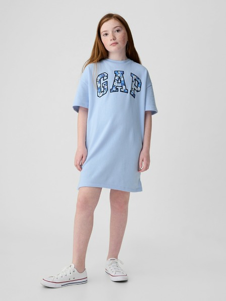 GAP Детска рокля с oversize лого GAP