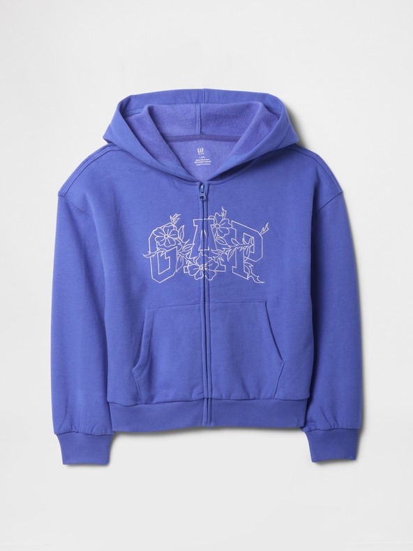 GAP Бебешки суитшърт с голям размер и лого GAP