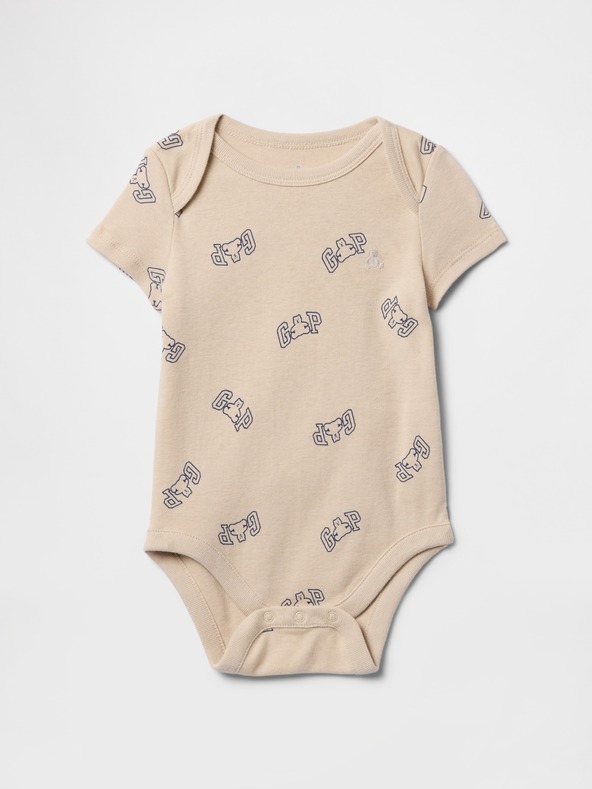 GAP Бебешко боди с лого Gap