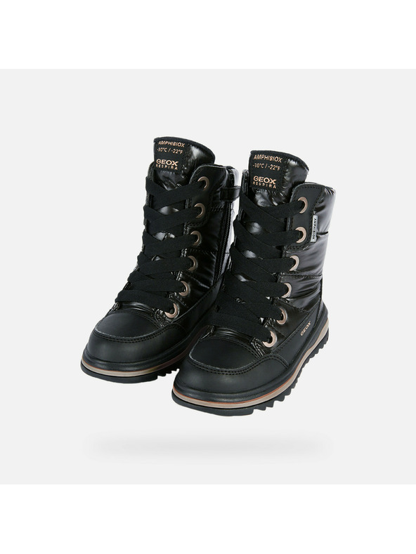 Geox Черни детски зимни обувки Geox Adelhide AB