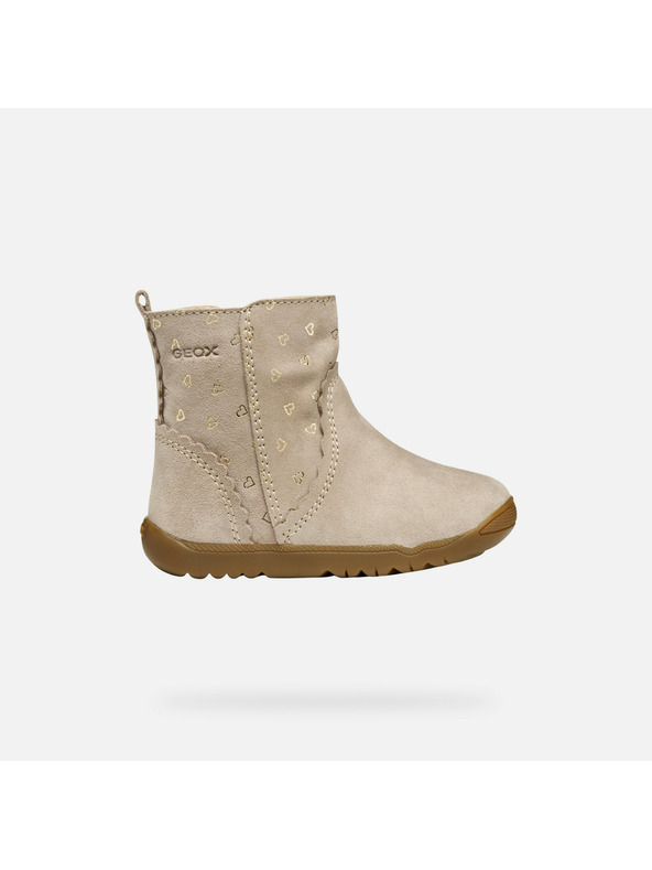 Geox Бежови детски обувки за първи стъпки Geox Macchia