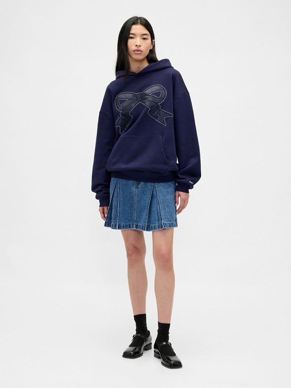 GAP Дънкова плисирана мини пола Gap × Sandy Liang GAP