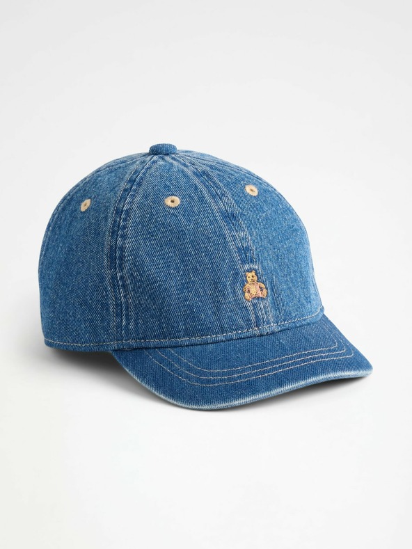 GAP Бебешка дънкова шапка с козирка GAP