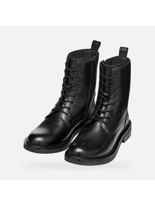 Geox Черни дамски обувки за глезена Geox Serilda