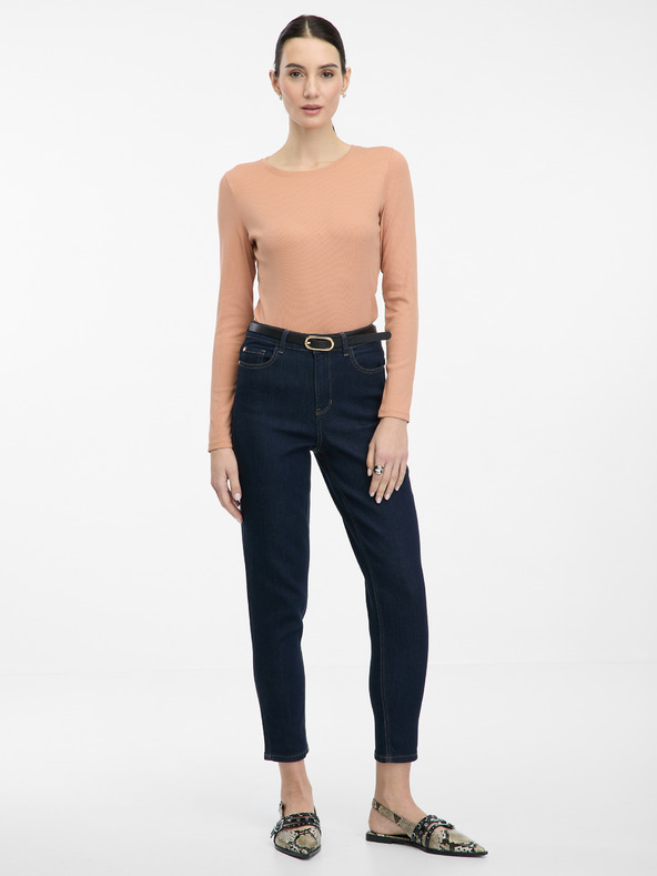 Orsay Светлокафява дамска риза с дълъг ръкав ORSAY