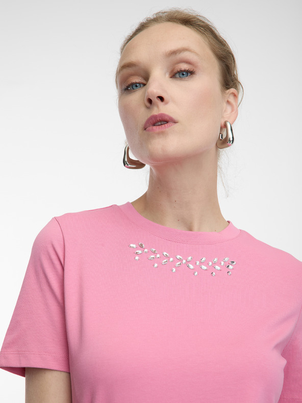 Orsay Розова дамска блуза с апликация ORSAY