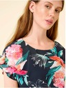 Orsay Тъмносиня блуза на цветя ORSAY