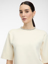 Orsay Кремава дамска блуза с къс ръкав ORSAY