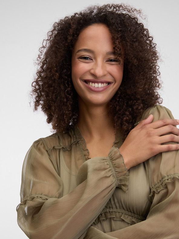 Orsay Дамска блуза в цвят каки ORSAY