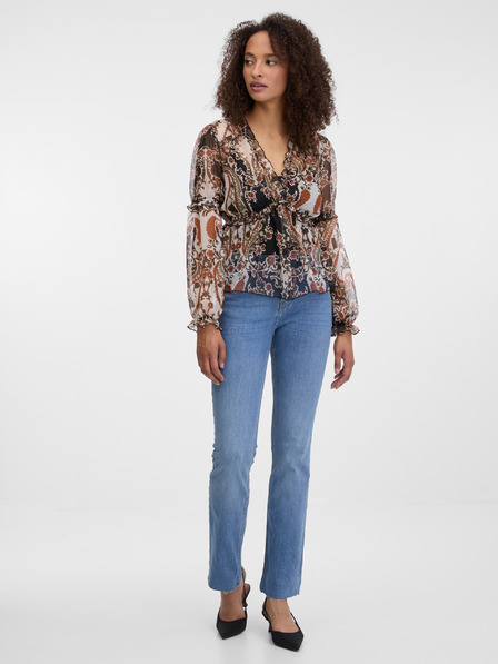 Orsay Кафява дамска щампована блуза ORSAY