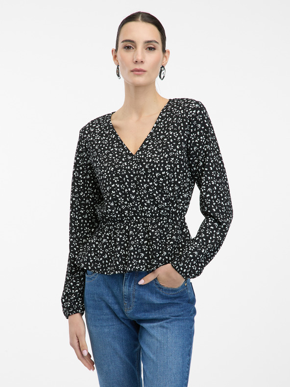 Orsay Черна дамска блуза ORSAY