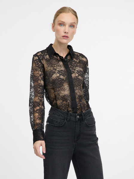 Orsay Черна дамска блуза ORSAY