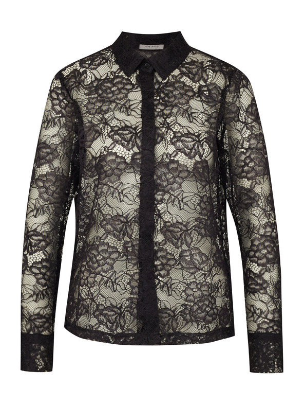 Orsay Черна дамска блуза ORSAY