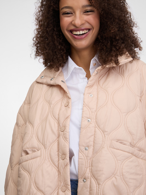 Orsay Бежово дамско стегнато яке ORSAY