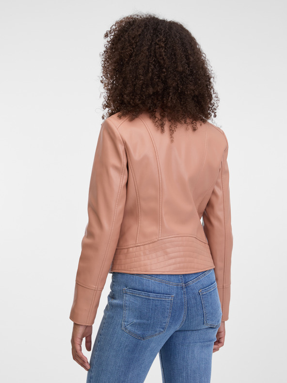 Orsay Бежово дамско яке от изкуствена кожа ORSAY