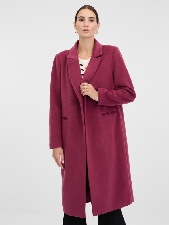Orsay Тъмнорозов дамски палто ORSAY