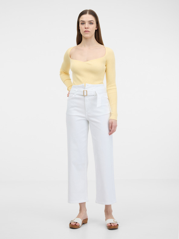 Orsay Бели дамски широки дънки ORSAY