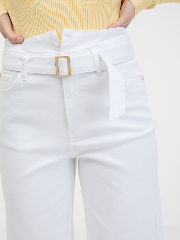 Orsay Бели дамски широки дънки ORSAY