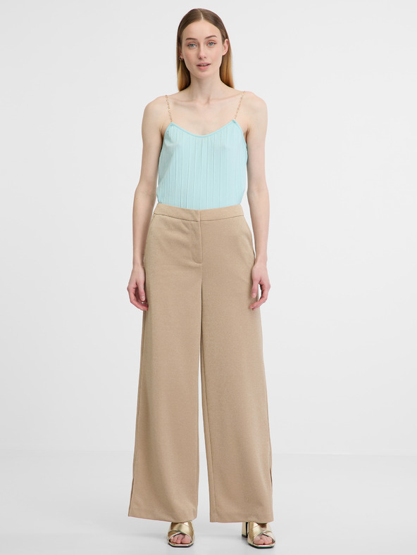 Orsay Бежов дамски широк панталон ORSAY