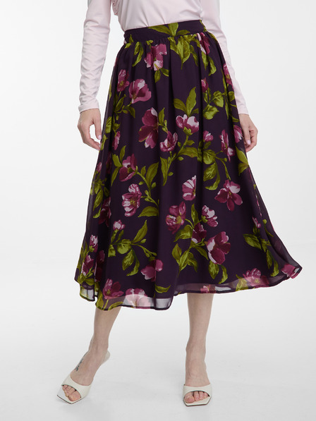 Orsay Лилава миди пола с цветен десен ORSAY