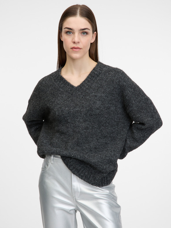 Orsay Тъмно сив дамски пуловер ORSAY
