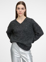 Orsay Тъмно сив дамски пуловер ORSAY