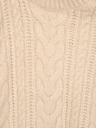 Orsay Бежов дамски пуловер с висока яка ORSAY