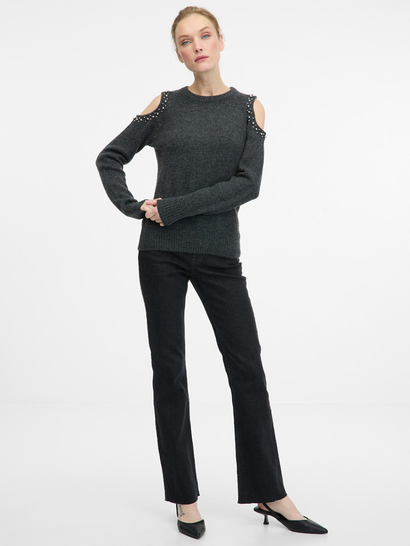 Orsay Тъмно сив дамски пуловер ORSAY