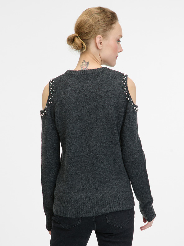 Orsay Тъмно сив дамски пуловер ORSAY