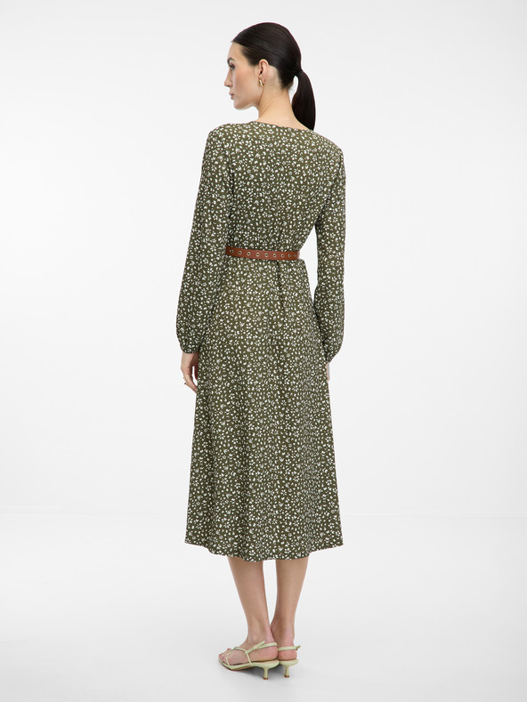 Orsay Зелена дамска миди рокля ORSAY